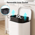 Cefito 20L Pedal Rubbish Bin Soft Close, Steel Kitchen Trash Can White