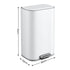 Cefito 30L Pedal Rubbish Bin Kitchen Trash Garbage Waste Can Soft Close White