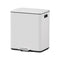 Cefito Pedal Bins Rubbish Bin Dual Compartment Waste Recycle Dustbins 40L White