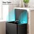 Cefito Pedal Bins Rubbish Bin Dual Compartment Waste Recycle Dustbins 40L Black