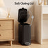 Cefito 5L Pedal Rubbish Bin Carbon Steel Rectangular Trash Can Removable Bucket Black