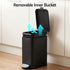 Cefito 5L Pedal Rubbish Bin Carbon Steel Rectangular Trash Can Removable Bucket Black