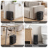 Cefito 5L Pedal Rubbish Bin Carbon Steel Rectangular Trash Can Removable Bucket Black