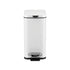 Cefito 5L Pedal Rubbish Bin Carbon Steel Rectangular Trash Can Removable Bucket White