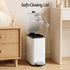 Cefito 5L Pedal Rubbish Bin Carbon Steel Rectangular Trash Can Removable Bucket White