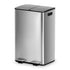 Pedal Bins Rubbish Bin Dual Compartment Waste Recycle Dustbins 60L Silver