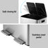 Pedal Bins Rubbish Bin Dual Compartment Waste Recycle Dustbins 60L Silver