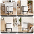 Cefito 40L Stainless Steel Kitchen Rubbish Bin Press Top Lid on Wheels White