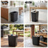 Cefito 35L Rubbish Bin Waste Dustbin Open Top Trash Can Kitchen Office Dark Grey