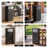 Cefito 30L Commercial Trash Can with Lid Front Push Flap Rubbish Bin Black