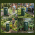 100L/22Gal Collapsible Rain Barrel PVC Water Tank Collection Storage for Garden Irrigation