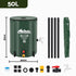 50L/11gal Collapsible Rain Barrel PVC Water Tank Collection Storage for Garden Irrigation