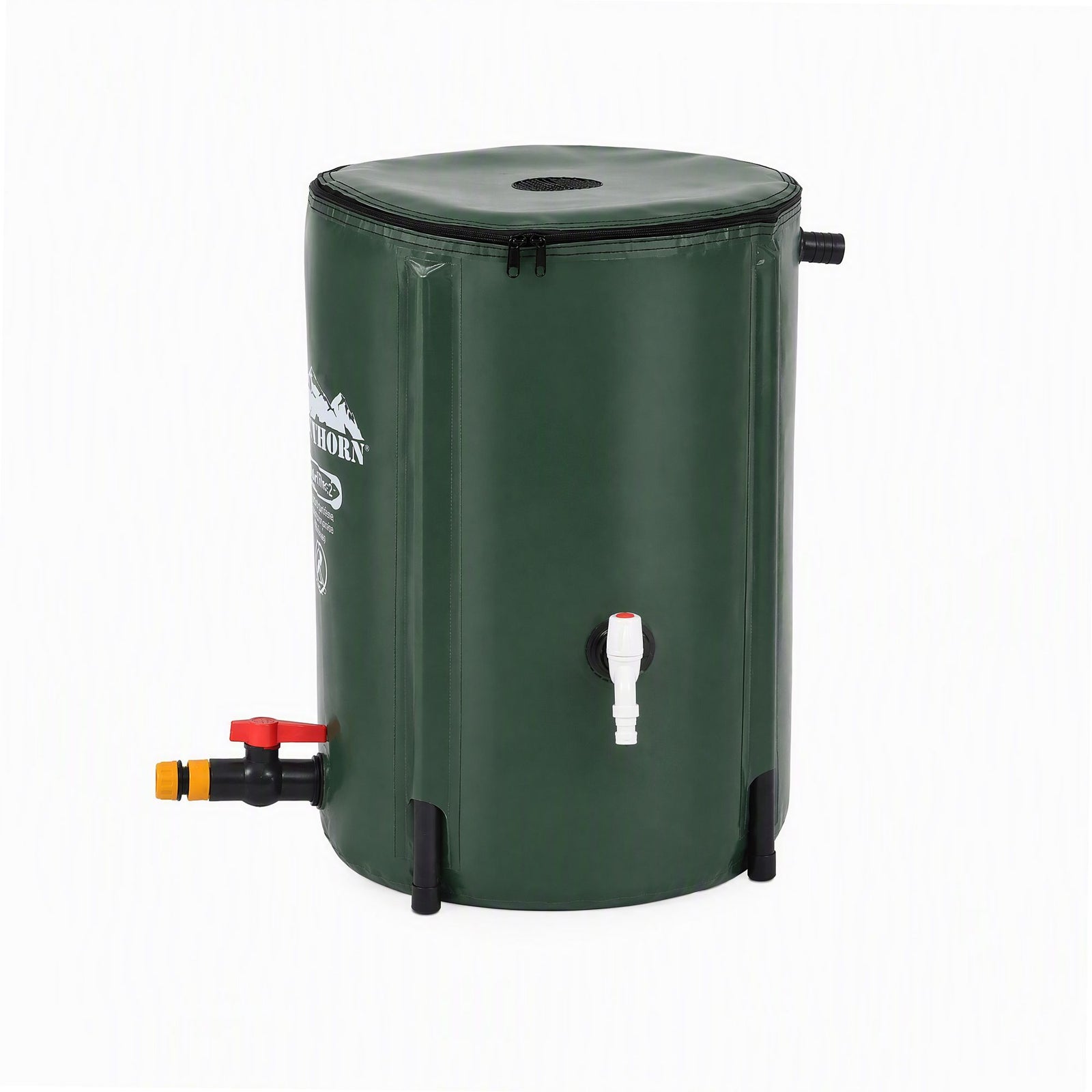 50L/11gal Collapsible Rain Barrel PVC Water Tank Collection Storage for Garden Irrigation