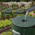 50L/11gal Collapsible Rain Barrel PVC Water Tank Collection Storage for Garden Irrigation