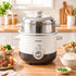 Devanti 3L Rice Cooker 6 Cup with Steamer Non-Stick Ceramic Pot Keep Warm Beige