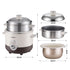 Devanti 3L Rice Cooker 6 Cup with Steamer Non-Stick Ceramic Pot Keep Warm Beige