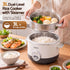 Devanti 3L Rice Cooker 6 Cup with Steamer Non-Stick Ceramic Pot Keep Warm Beige