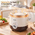 Devanti 3L Rice Cooker 6 Cup with Steamer Non-Stick Ceramic Pot Keep Warm Beige