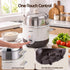 Devanti 3L Rice Cooker 6 Cup with Steamer Non-Stick Ceramic Pot Keep Warm Beige