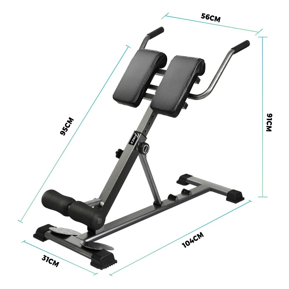 Weight Bench Back Hyperextension Roman Chair Black