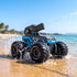 Keezi Kids Amphibious 2.4GHz Remote Control Car Boat with Water Spray Blue