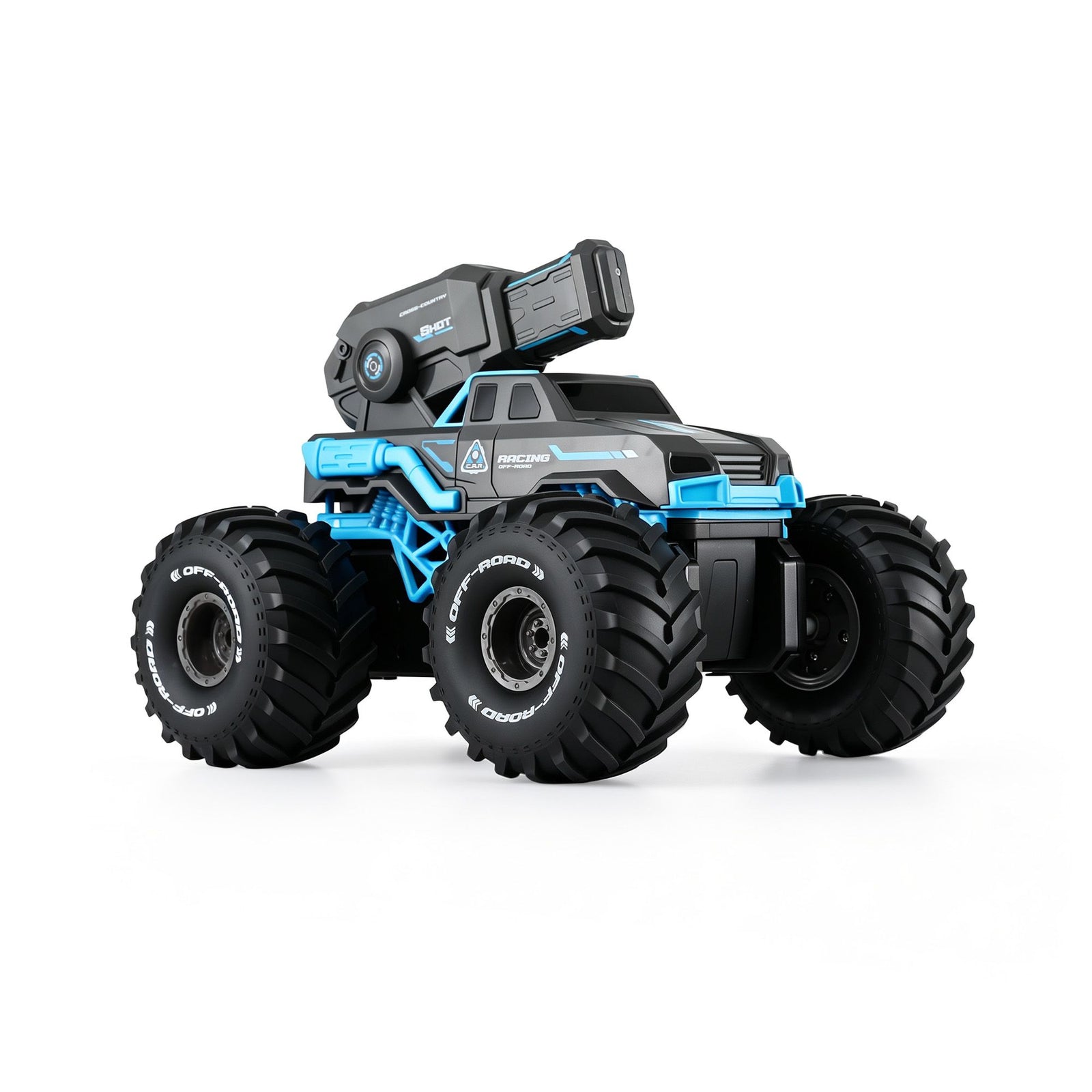 Keezi Kids Amphibious 2.4GHz Remote Control Car Boat with Water Spray Blue
