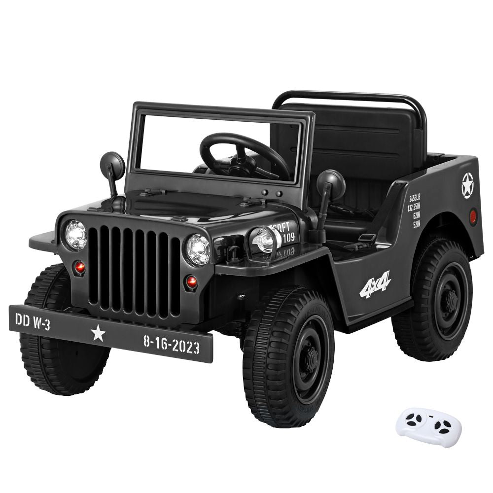 12V Kids Ride On Truck Electric Car with Remote Control Black