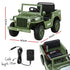 12V Kids Ride On Truck Electric Car Off Road Style with Remote Olive