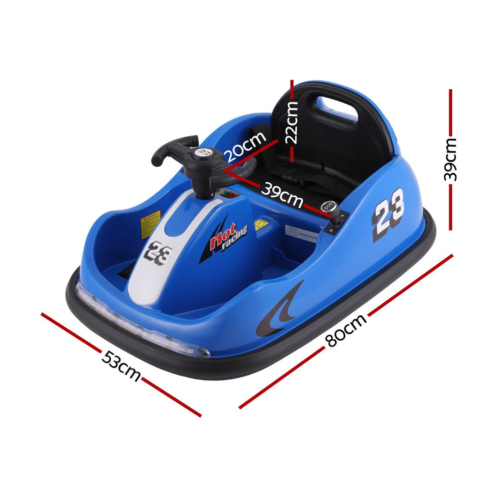 Kids Ride On Car Bumper Kart 6V Electric Toys Cars Remote Control Blue