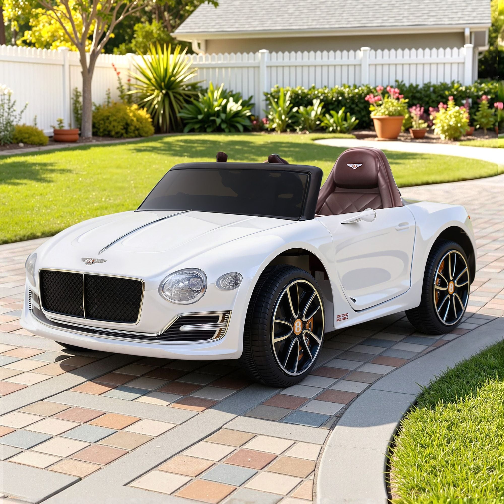 Kids Bentley EXP12 Ride On Car 12V Licensed Remote Control White