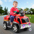 Kids Electric Ride On Fire Engine Truck 6V Firefighter Toy Car Red Set