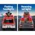 Kids Electric Ride On Fire Engine Truck 6V Firefighter Toy Car Red Set