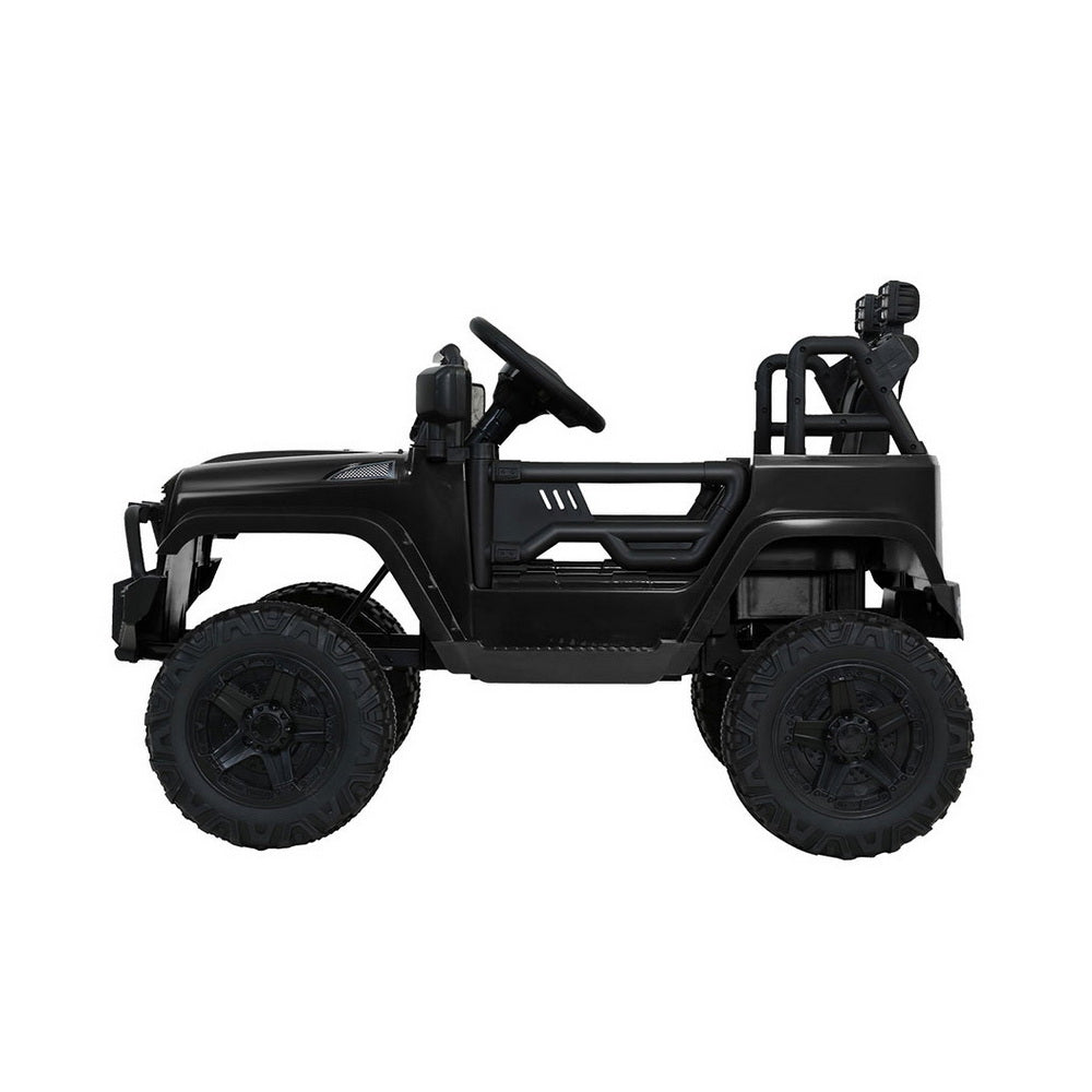 Kids Electric Ride On Jeep 12V Remote Control Car Off-Road Toy Black