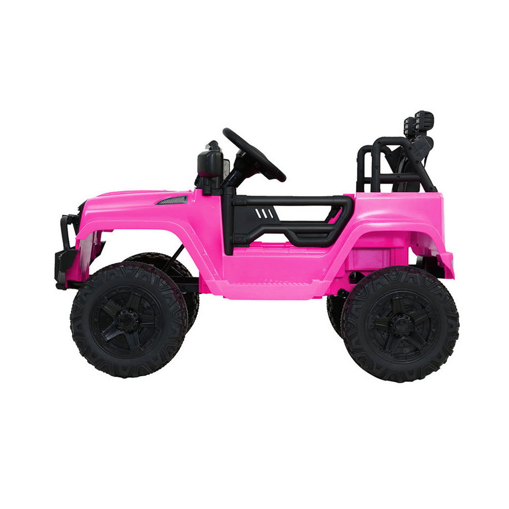 Kids Electric Ride On Jeep 12V Remote Control Car Off-Road Toy Pink