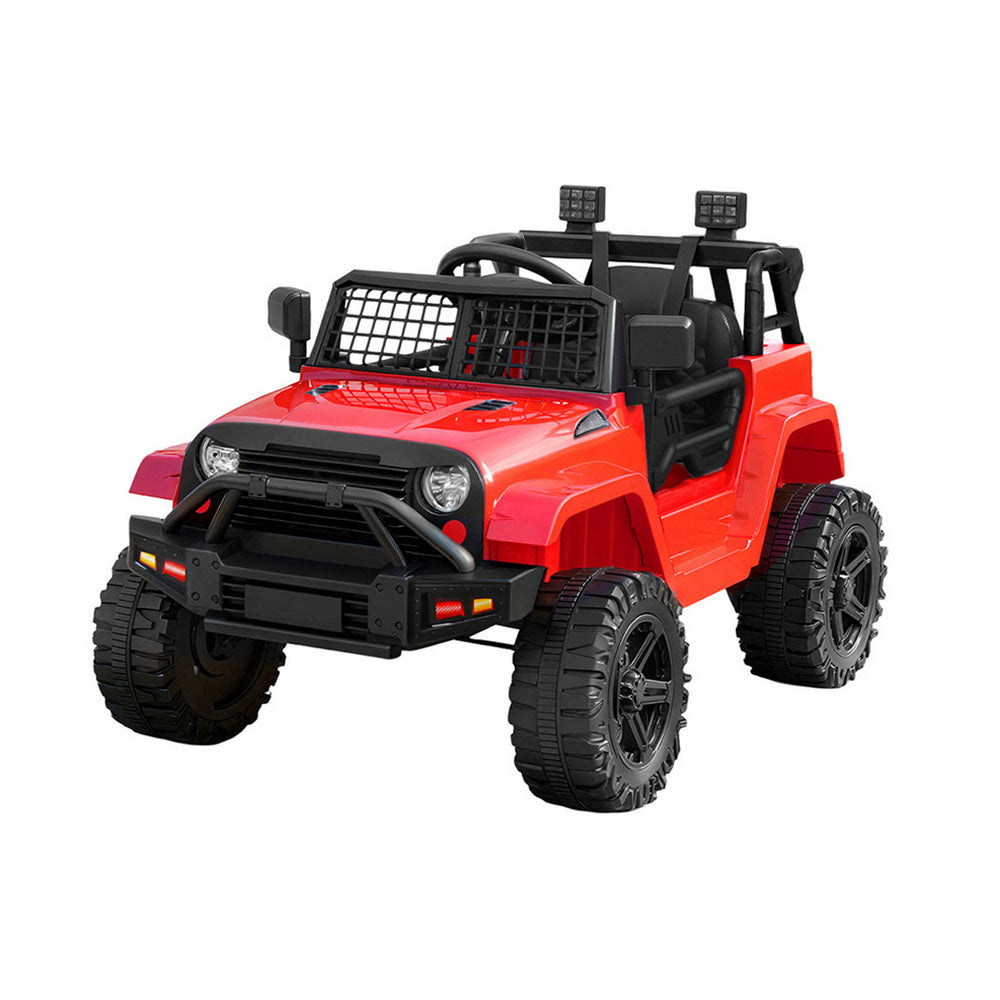 Kids Ride On Jeep 12V Electric Car Twin Motor Remote Control Red