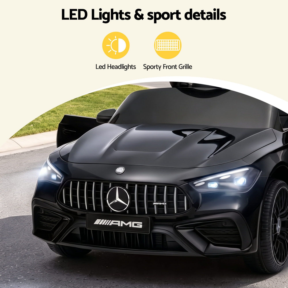 Mercedes-Benz AMG Licensed Kids Ride On Car 12V Electric Remote Control Black