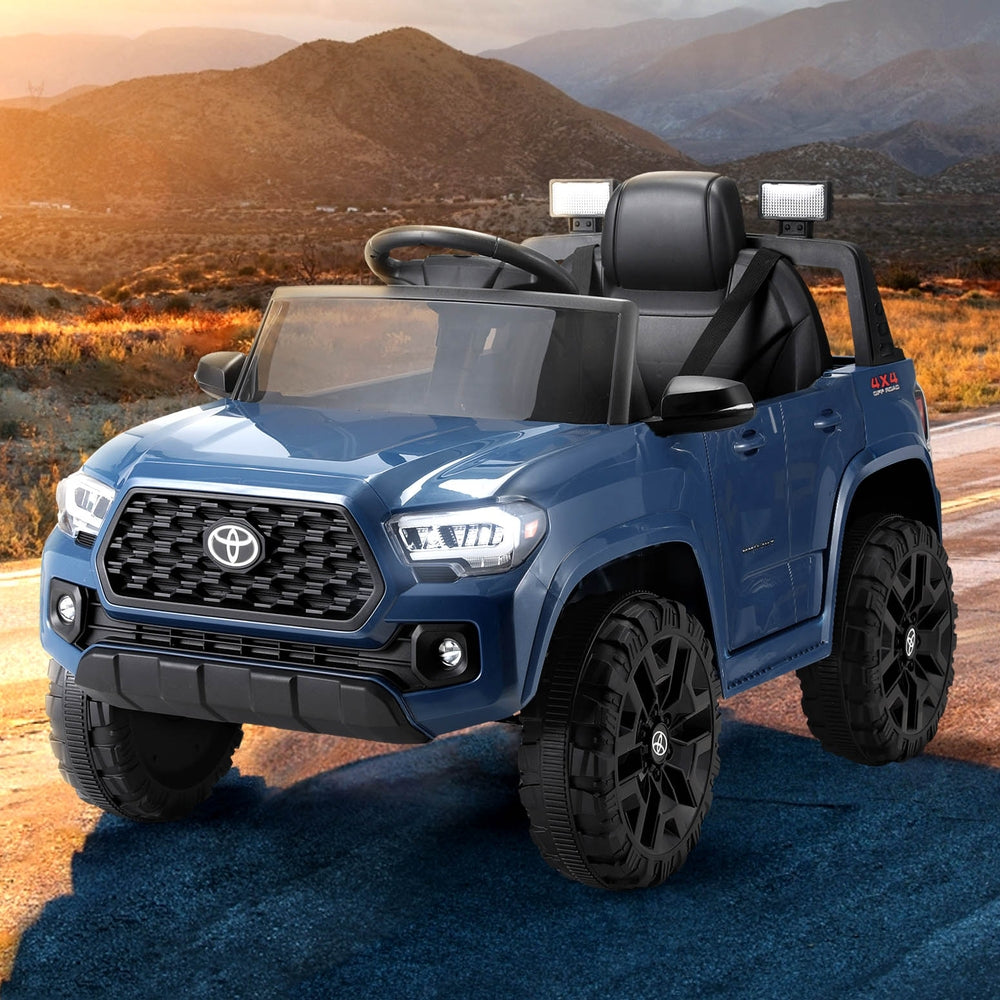 12V Kids Electric Ride On Car Toyota Tacoma Off Road Jeep Toy Cars Remote Blue