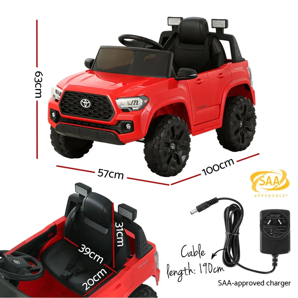 Kids Electric Ride On Car  Tacoma Off Road Jeep Toy Cars Remote 12V Red