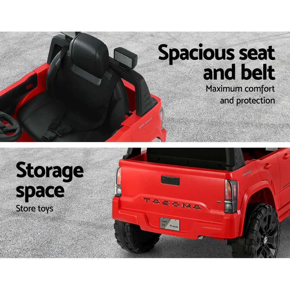Kids Electric Ride On Car  Tacoma Off Road Jeep Toy Cars Remote 12V Red