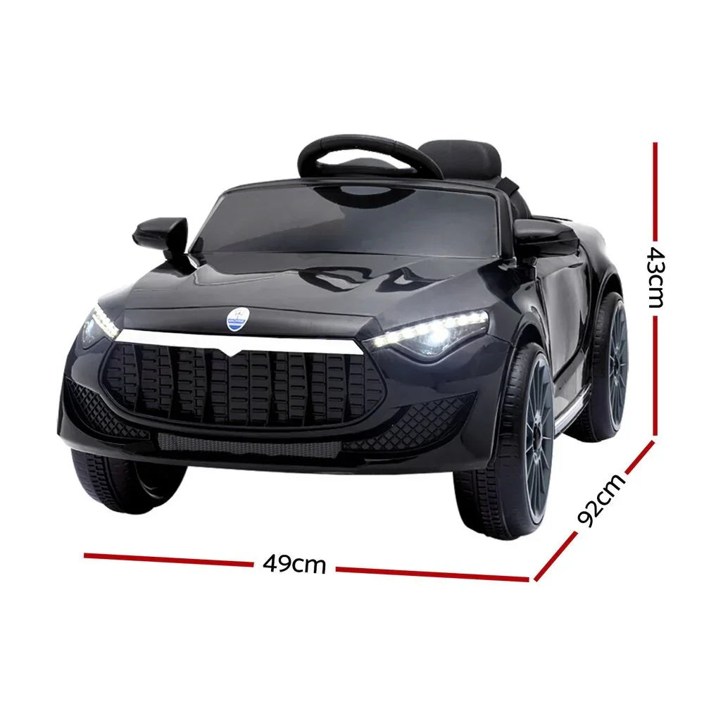 Kids Ride On Car 12V Maserati Style Twin Motor Remote Control Black