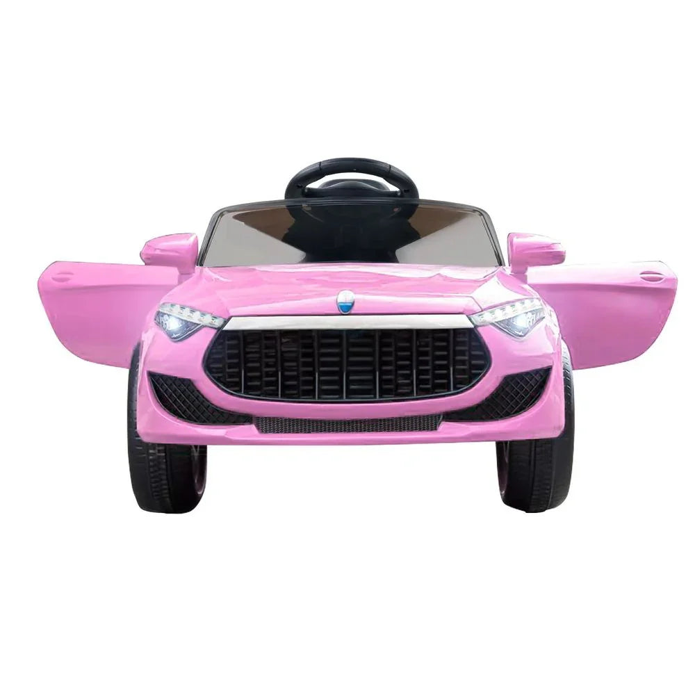 Kids Ride On Car 12V Maserati Style Twin Motor Remote Control Pink