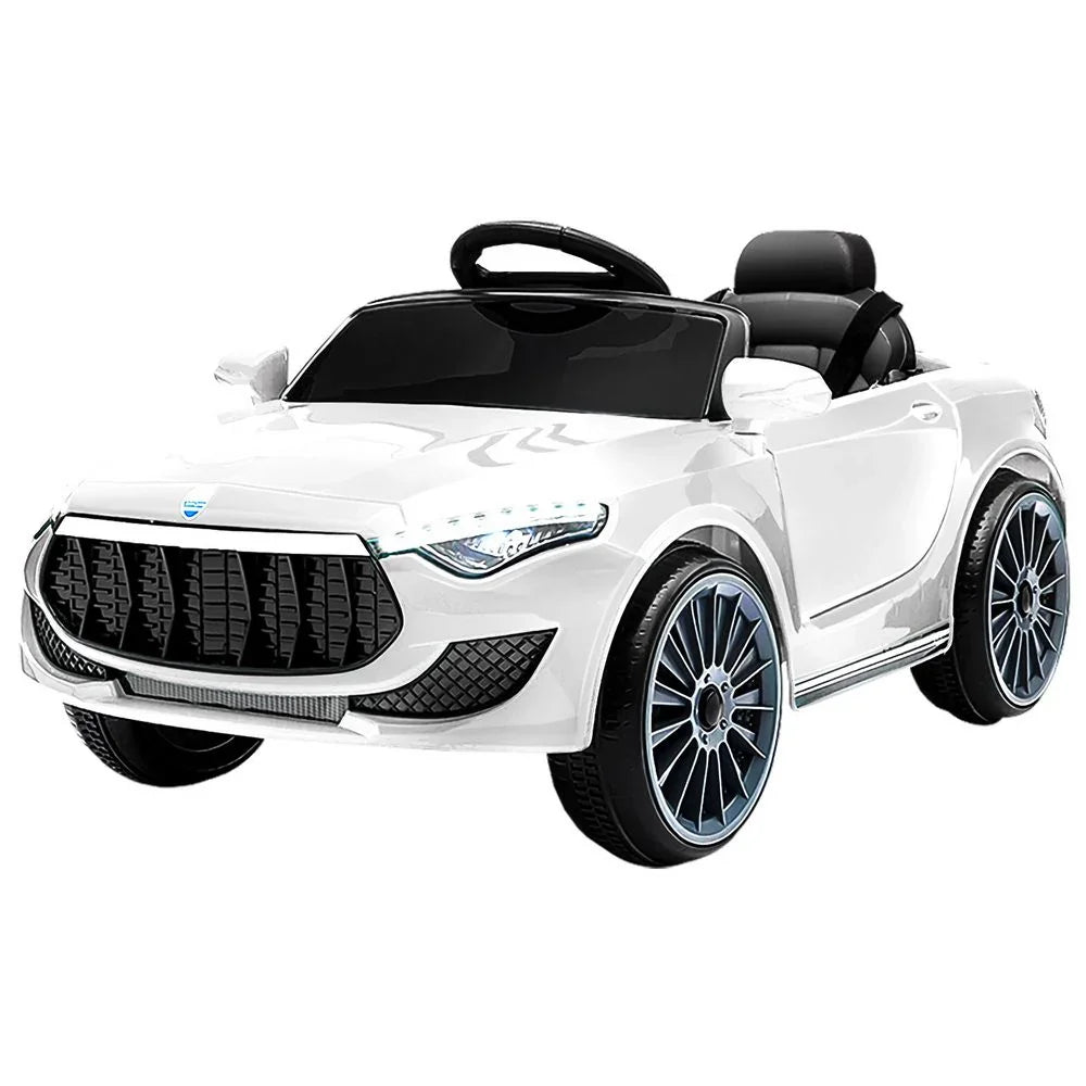 12V Kids Ride On Car Maserati Style Electric Toy White Remote Control