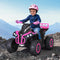 Kids Ride On Car ATV Quad Motorbike Storage Rack Electric Toys 12V Pink
