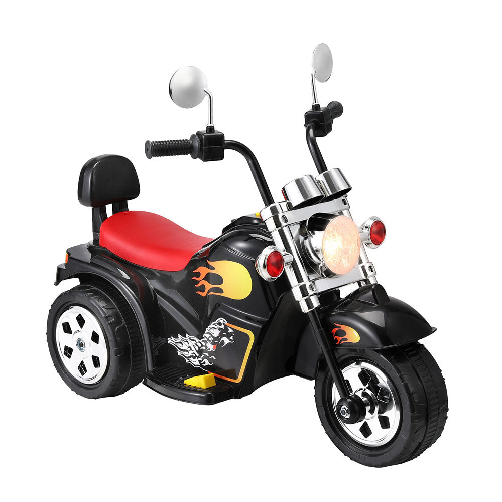 Kids Ride On Car Motorcycle Motorbike Electric Toys Horn Music 6V Black