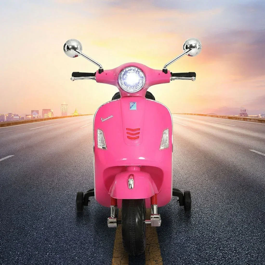 Kids Electric Ride On Car Motorcycle Motorbike  Licensed GTS Pink