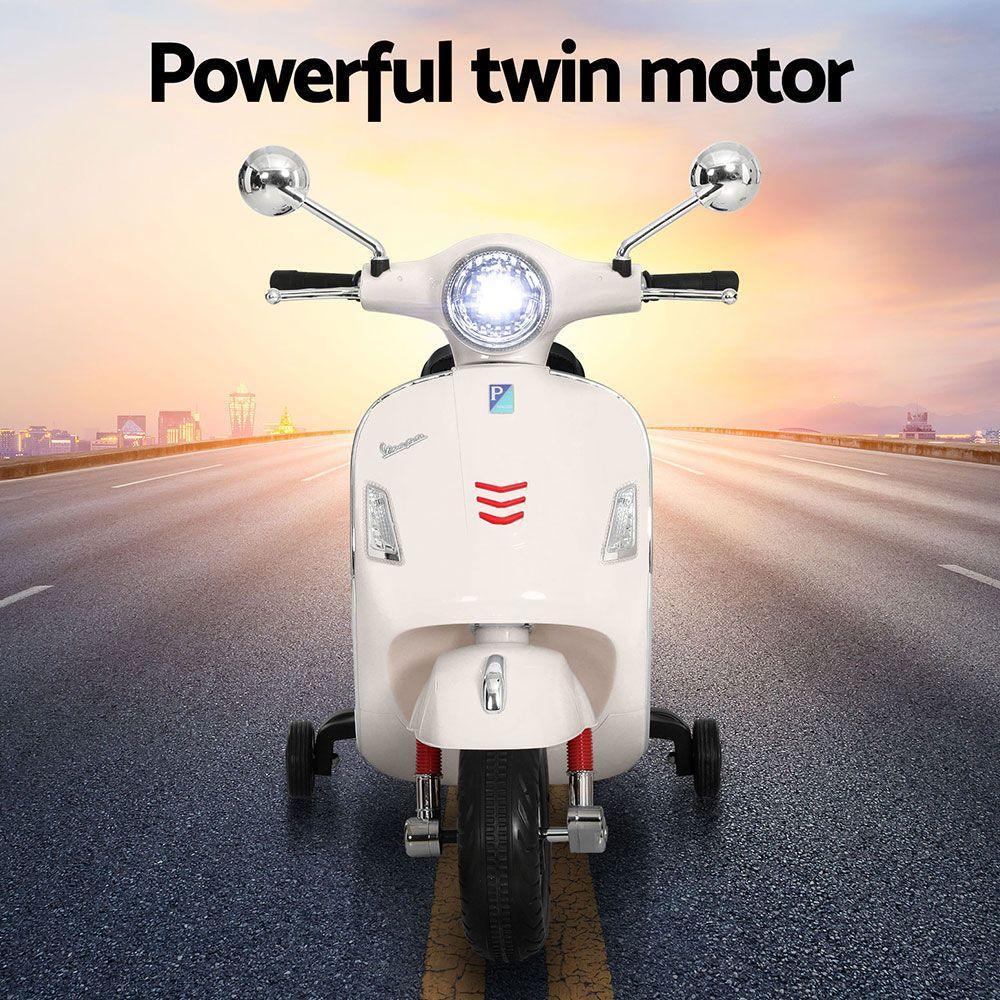Kids Electric Ride On Car Motorcycle Motorbike  Licensed GTS White