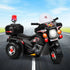 Kids Electric Ride On Police Motorcycle 6V Battery Motorbike Black