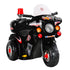 Kids Electric Ride On Police Motorcycle 6V Battery Motorbike Black