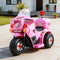 Kids Electric Ride On Police Motorcycle 6V Battery Motorbike Pink