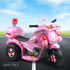 Kids Electric Ride On Police Motorcycle 6V Battery Motorbike Pink